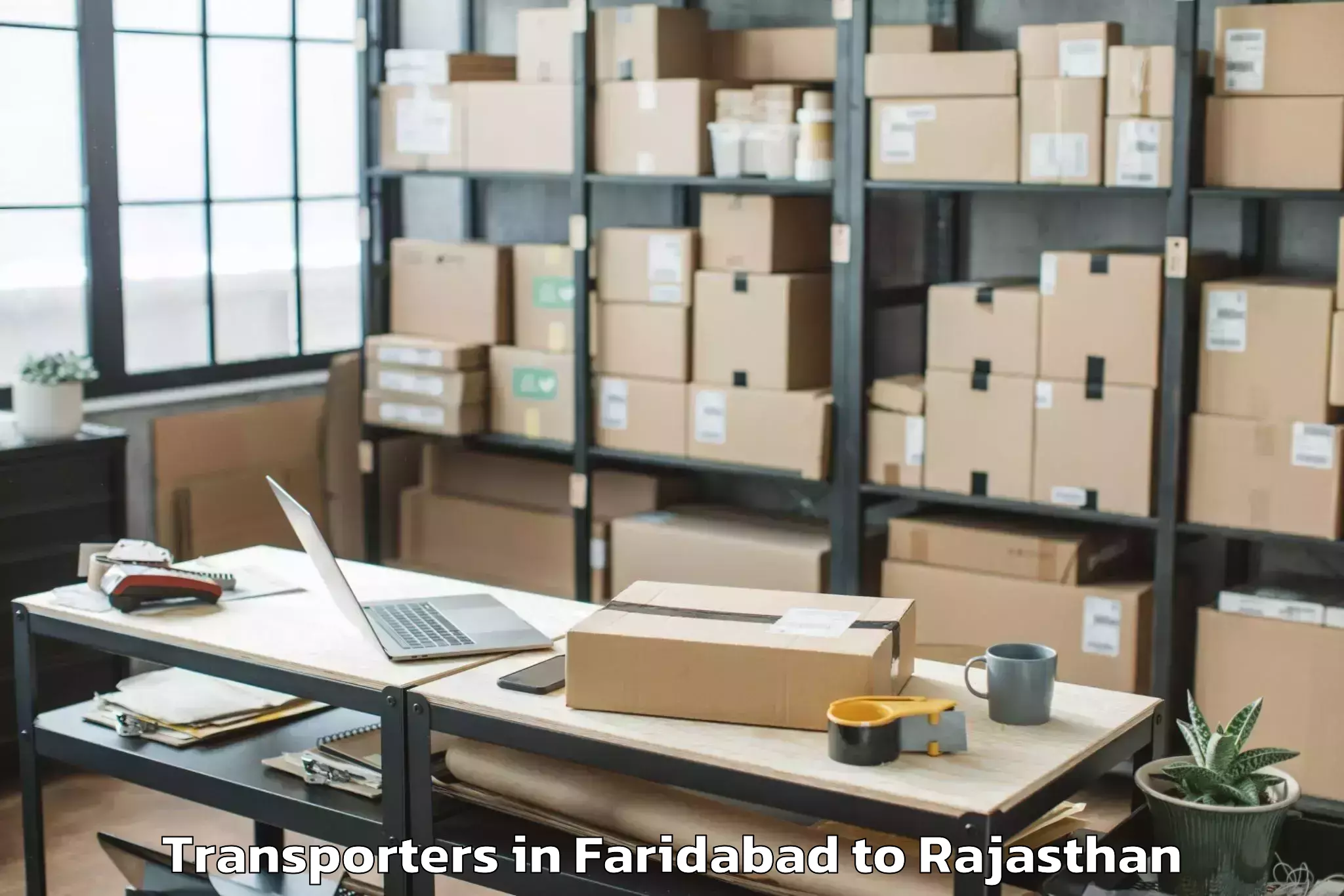 Book Faridabad to Khinwara Transporters Online